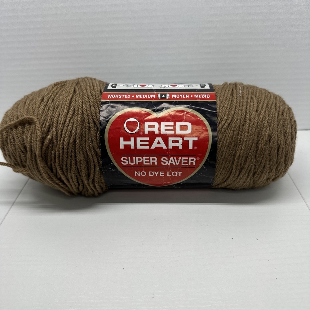 Red Heart Super Saver Yarn--Cafe Latte-364 Yards-100% Acrylic